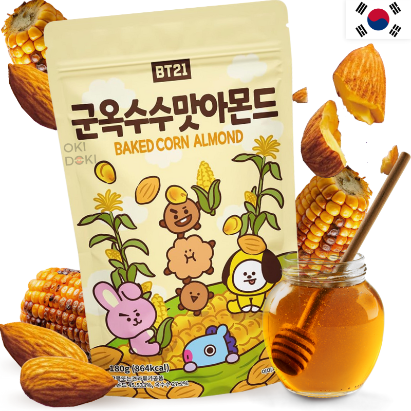 BT21 Aperitivo Almendra Sabor Maiz Tostado 180g