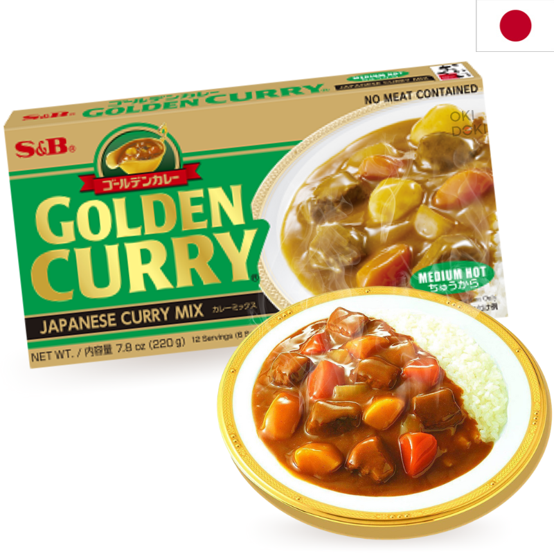 S&B Golden Curry Japonés M-hot Poco Picante 220g