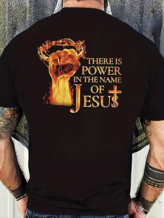 There Is Power In The Name Of JesusT-shirt Unisex Classic Unisex T-Shirt Gildan 5000Men Slogan Graphic Tee