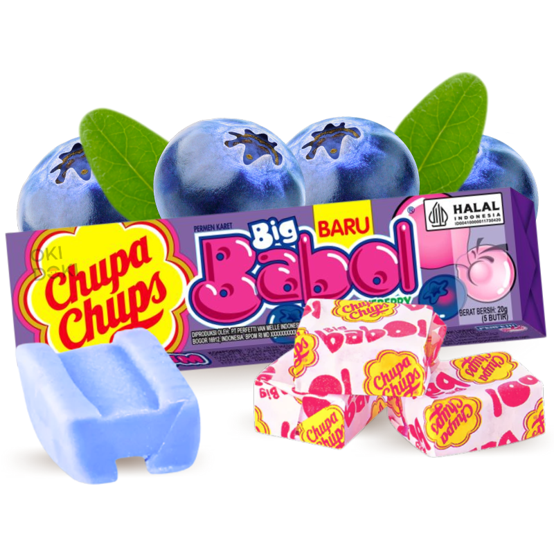 Chupa Chups Chicle Big Babol sabor Arándano 20g