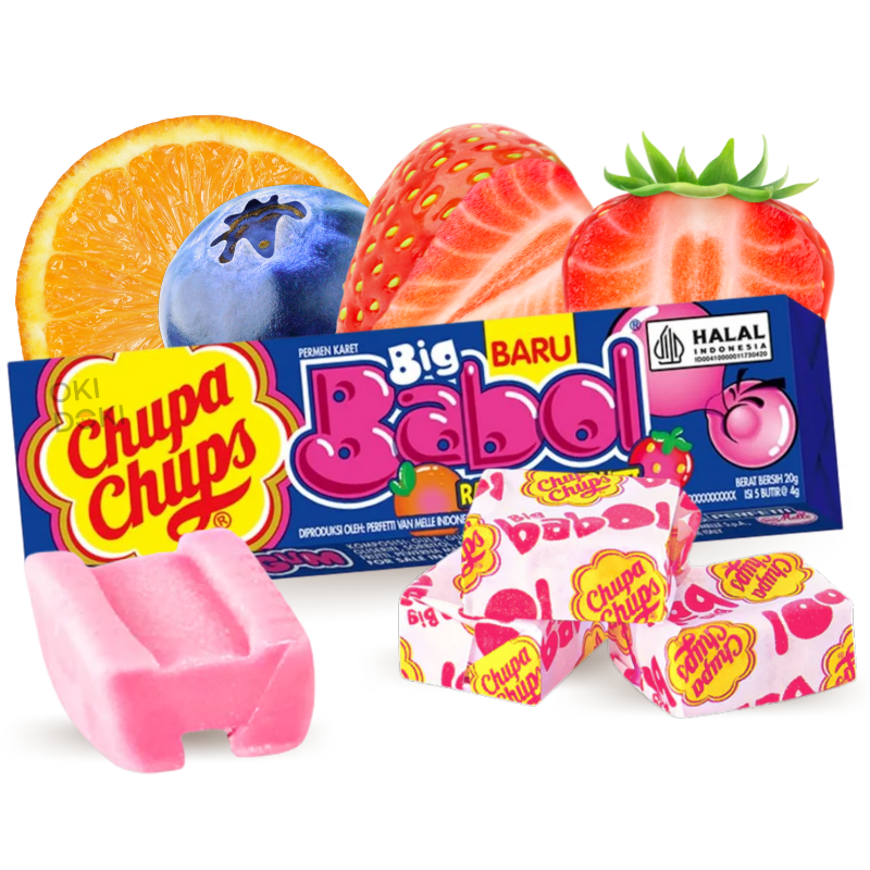 Chupa Chups Chicle Big Babol sabor Tutti Frutti 20g