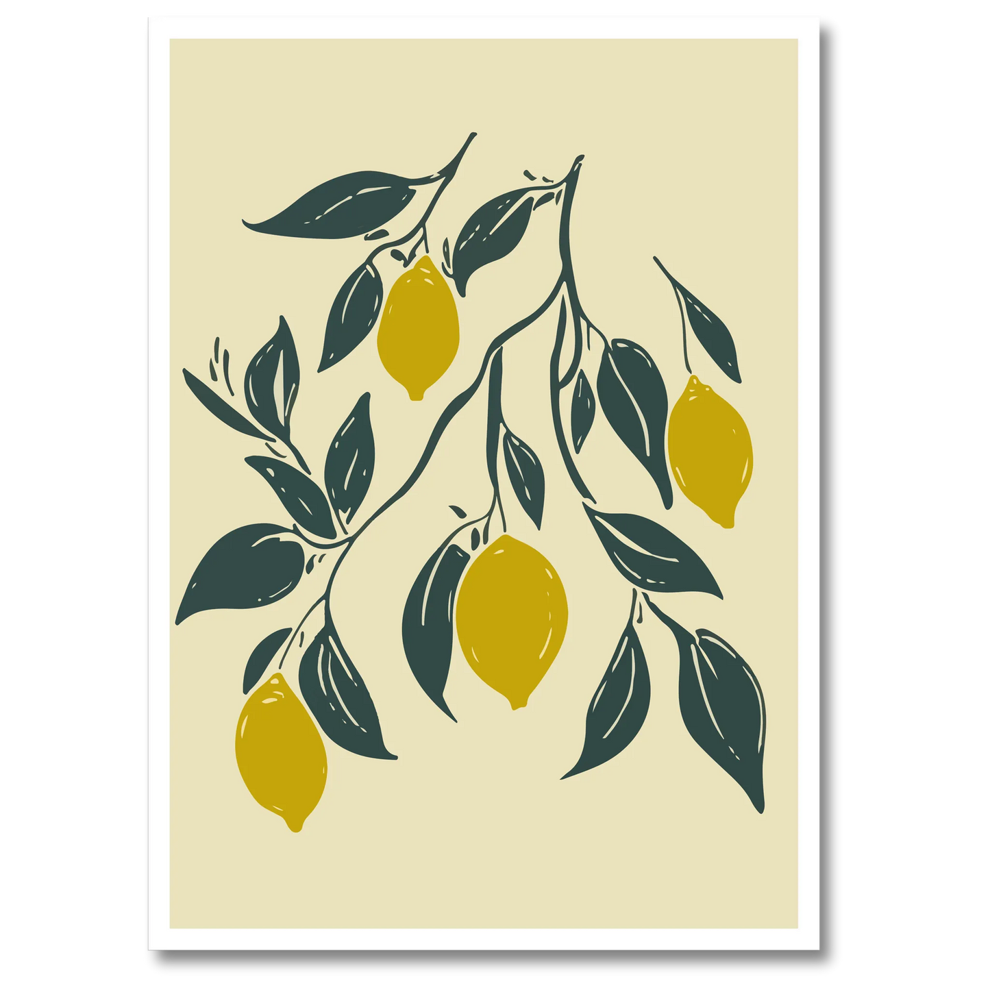 Yellow Lemon Plakat