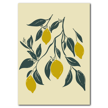 Yellow Lemon Plakat