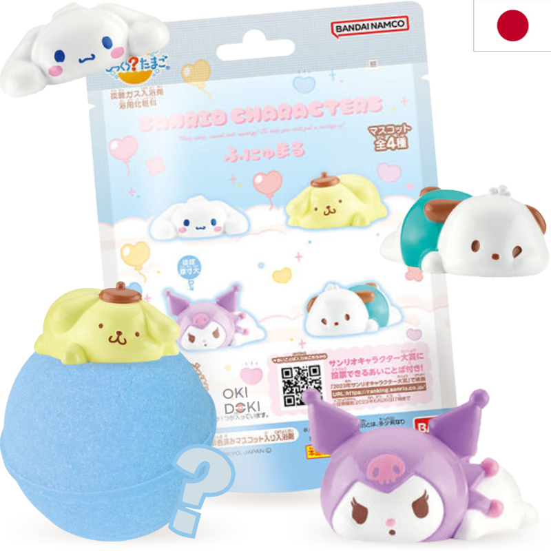 BANDAI Funyumaru Bombas de Baño con Figura de Sanrio 55g