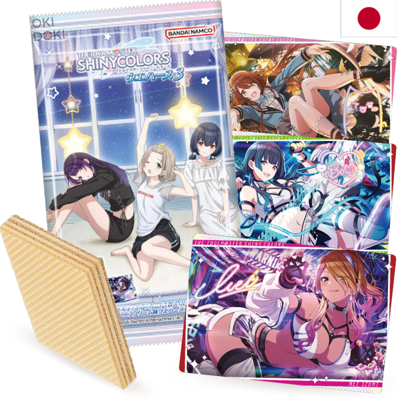BANDAI Idol Master Vol.3 Wafer con Tarjeta Brillantes 14g