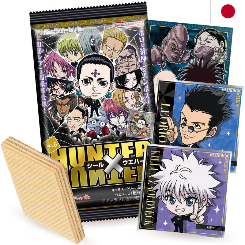 BANDAI Hunter X Hunter 6 Wafer con Pegatina 14g