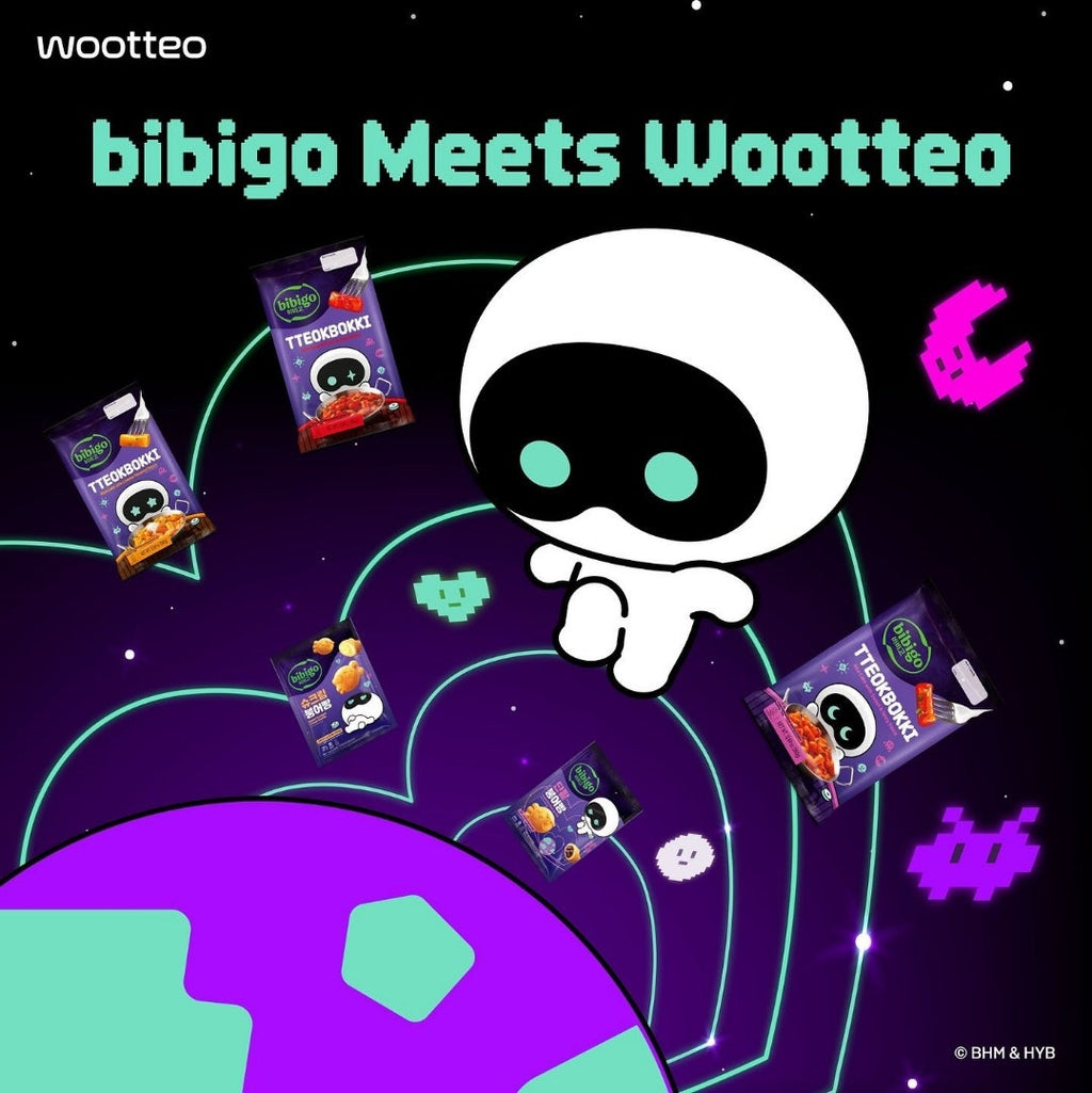 CJ BIBIGO Tteokbokki Dulce y Picante Bts Jin Wooteo Edición Limitada 360g