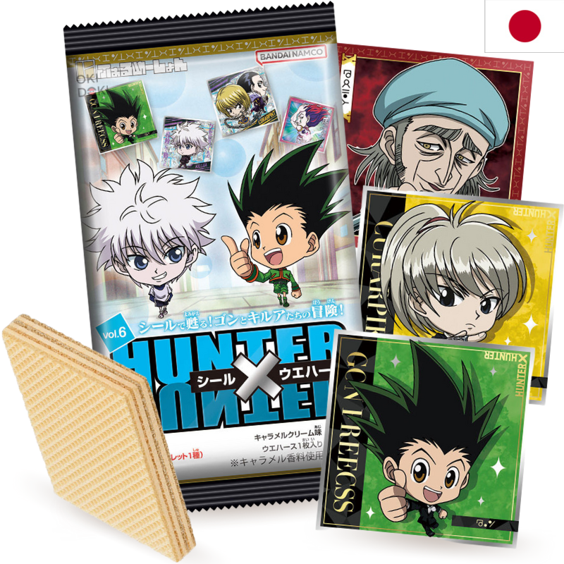 BANDAI Hunter X Hunter 6 Wafer con Pegatina 14g