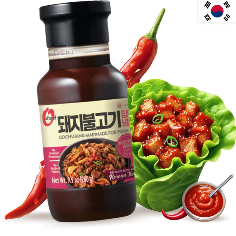 CJW O'Food Salsa Gochujang Bulgogi Cerdo Para BBQ Coreana 280g