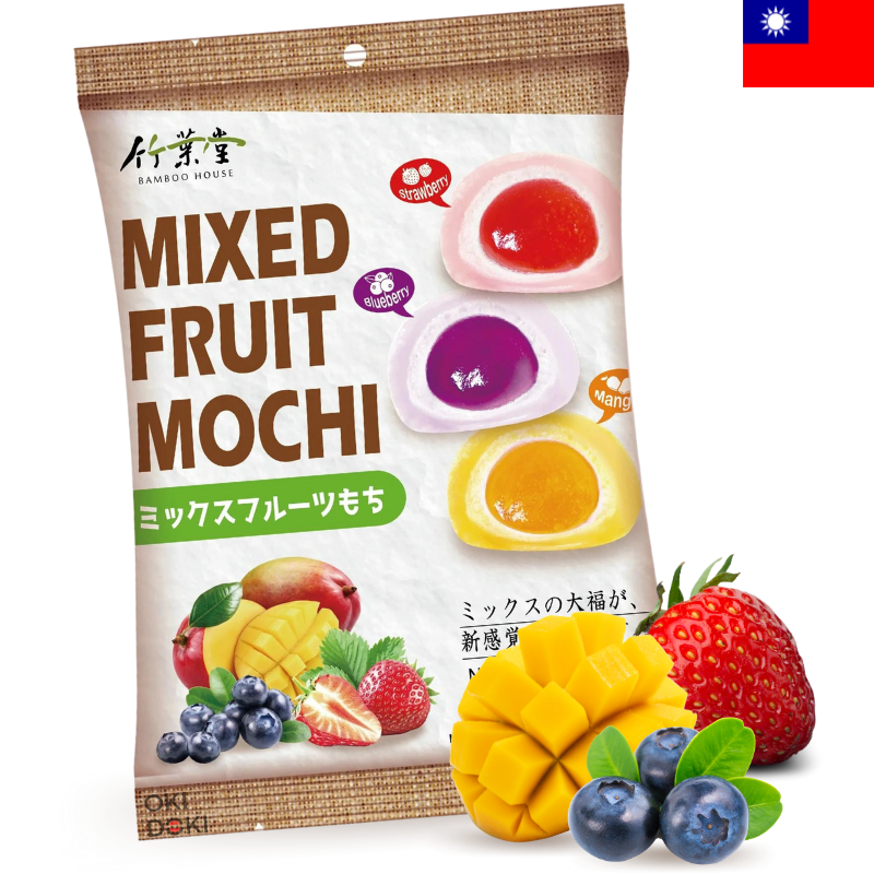 BAMBOO HOUSE Mochi de Fresa, Arándano y Mango 250g