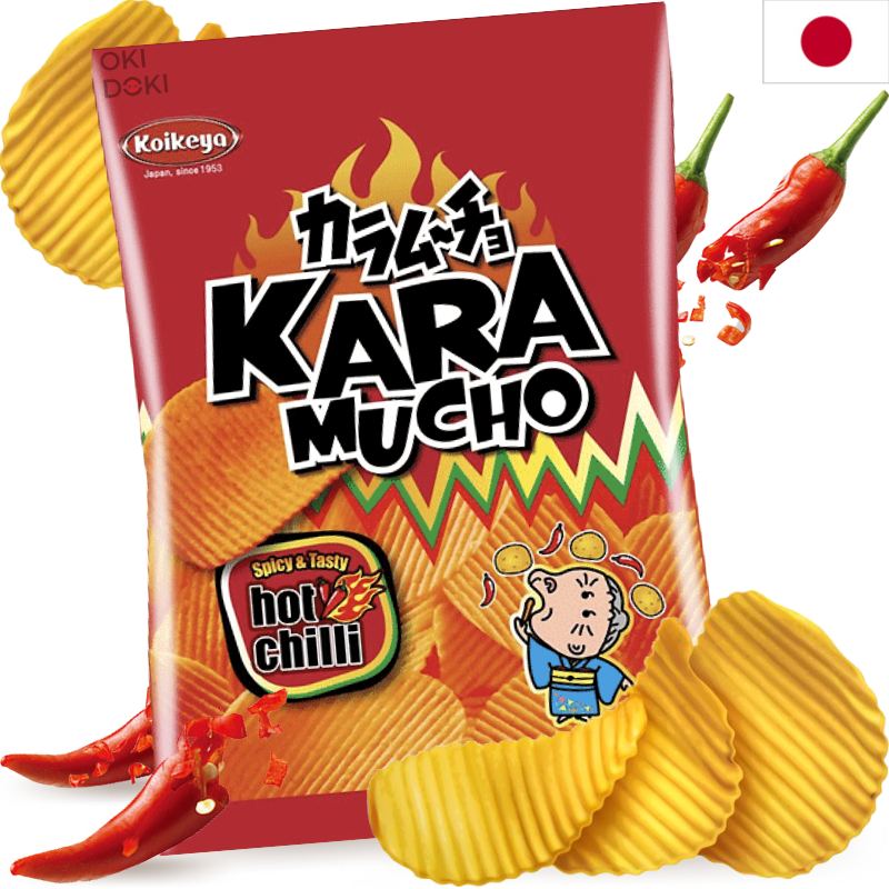 Koikeya Karamucho Patatas Fritas Hot Chili 60g (bbd:29.04.2025)