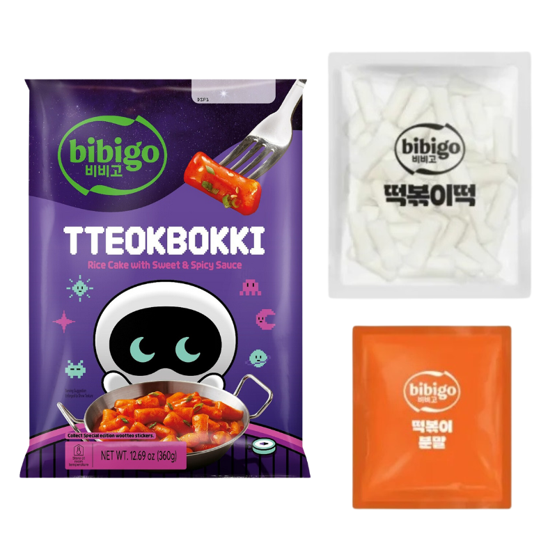 CJ BIBIGO Tteokbokki Dulce y Picante Bts Jin Wooteo Edición Limitada 360g