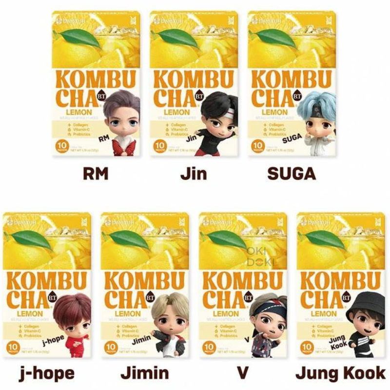 BTS Tinytan Kombucha Sabor Limon 5g X 10uds (Diseño Aleatorio)