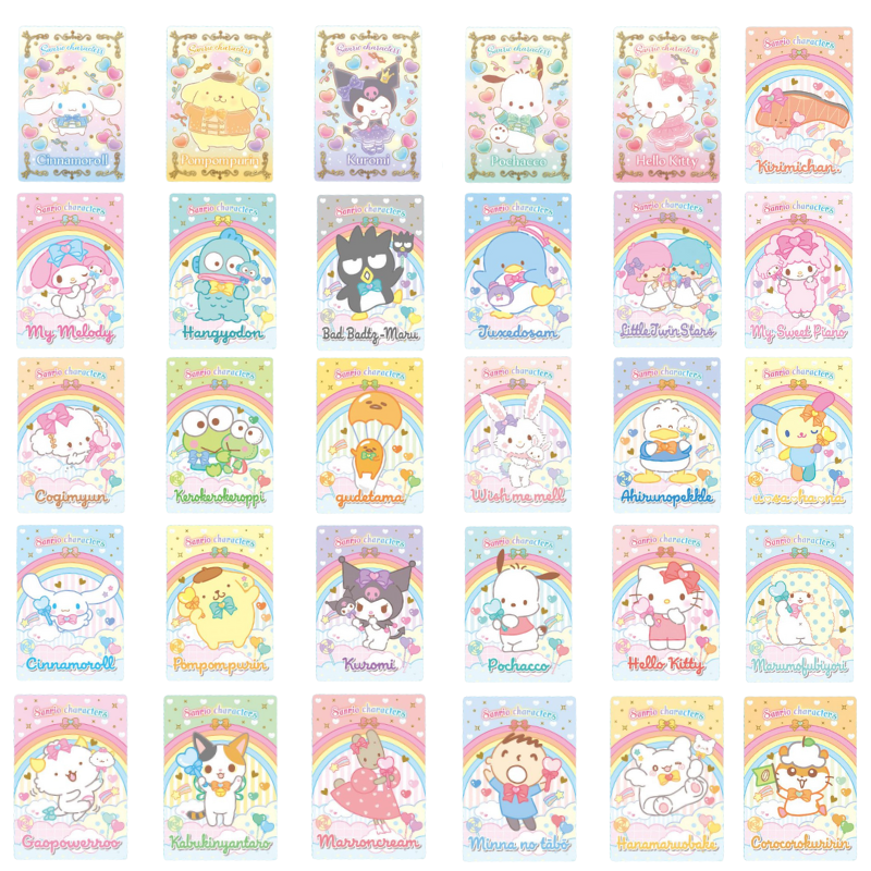 BANDAI Sanrio Characters Wafer 6 con Tarjeta 14g