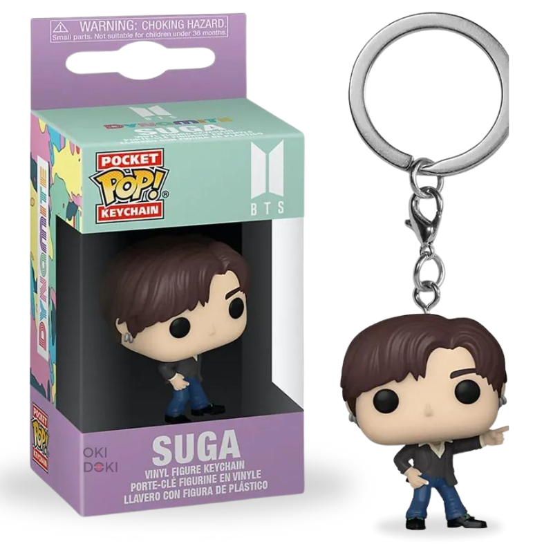 BTS Suga Llavero de Figura de Acción 4cm