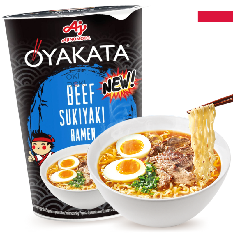AJINOMOTO OYAKATA Cup Fideos Sabor Sukiyaki de Ternera 63.5g