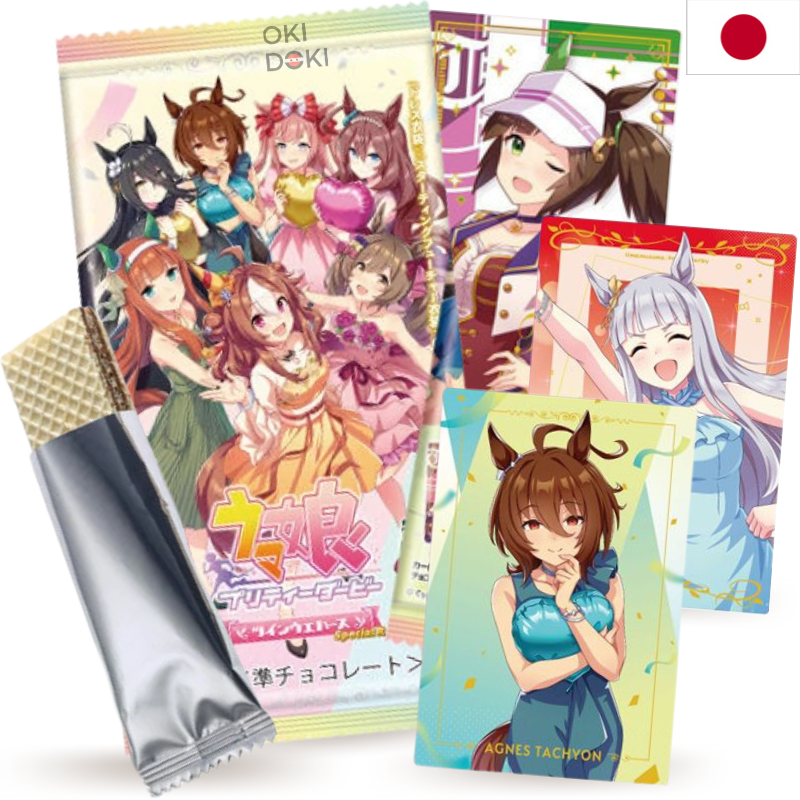 BANDAI Uma Musume Pretty Derby Twin Sp. R Wafer con Tarjeta 6.5g