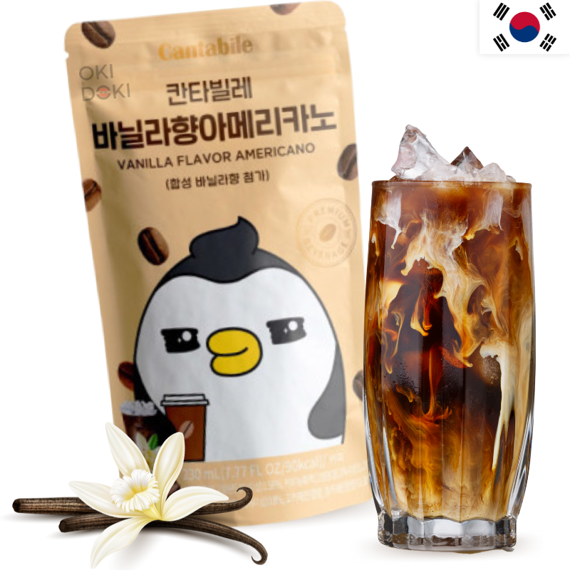 CANTABILE Bebida Ice Cup Coreana Cafe Americano Sabor Vainilla (Halal) 230ml