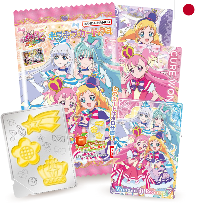BANDAI Pretty Cure All Stars Kirakira Gominolas con Tarjeta 10g