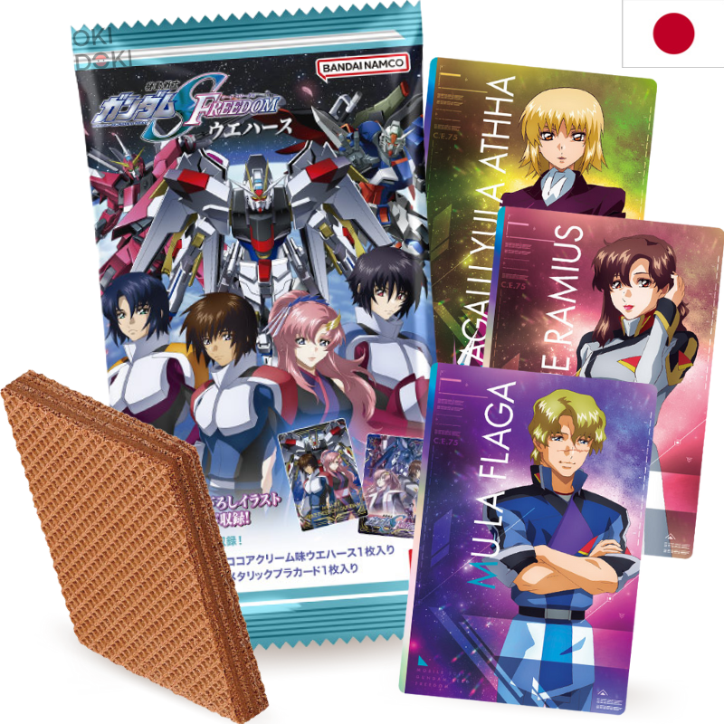 BANDAI Mobile Suit Gundam Seed Freedom Wafer con Tarjeta 15g