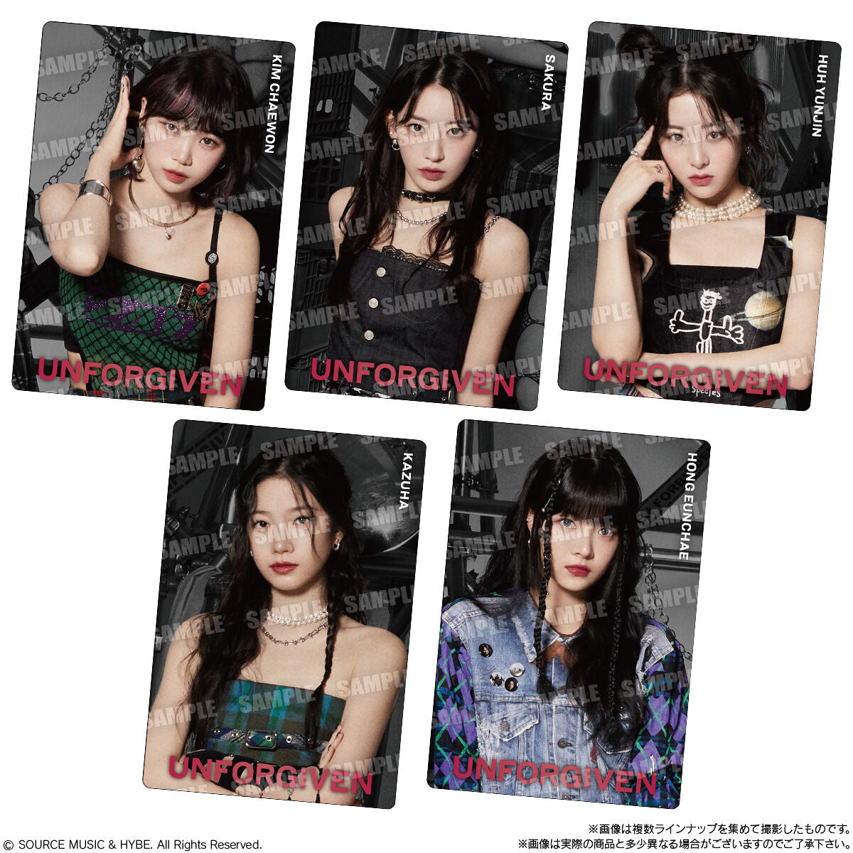 BANDAI Le Sserafim Wafer con Photocard Coleccionable 14g