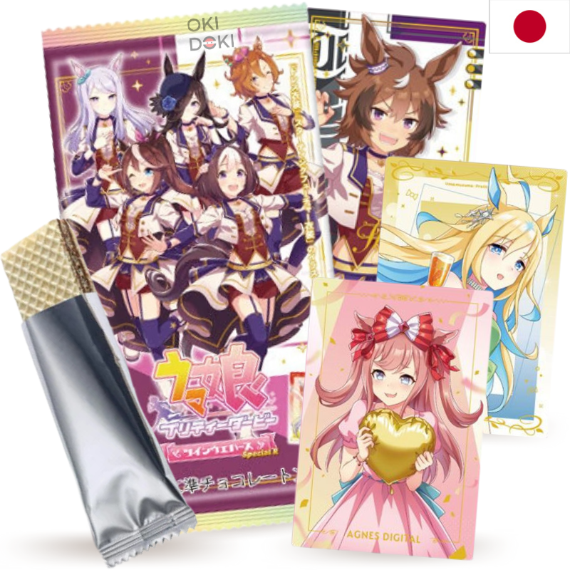 BANDAI Uma Musume Pretty Derby Twin Sp. R Wafer con Tarjeta 6.5g