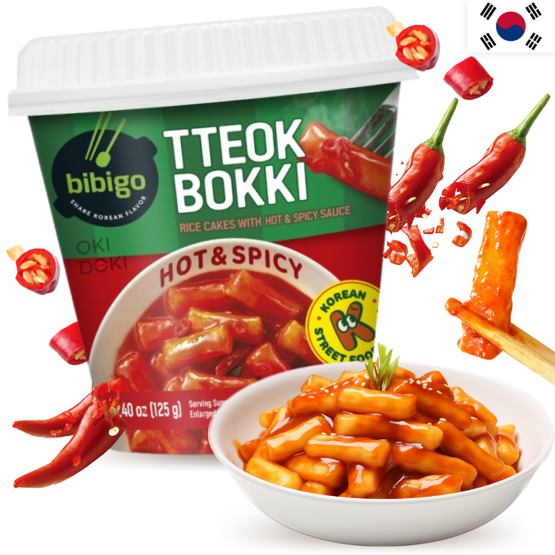 CJ BIBIGO Cup Tteokbokki Sabor Picante (Microondas) 125g