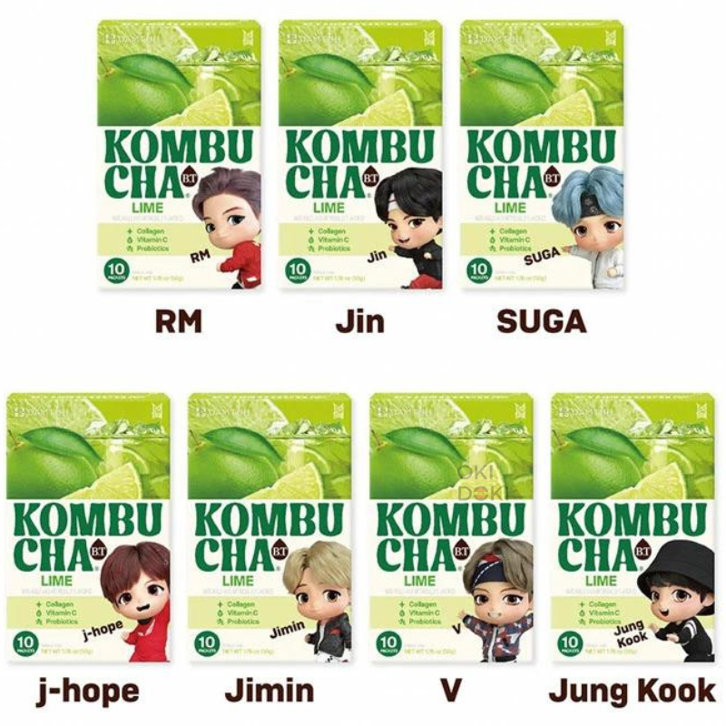 BTS Tinytan Kombucha Sabor Lima 5g X 10uds (Diseño Aleatorio)