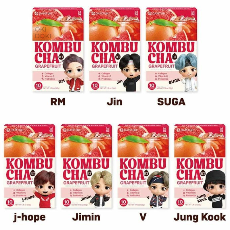 BTS Tinytan Kombucha Sabor Pomelo 5g X 10uds (Diseño Aleatorio)