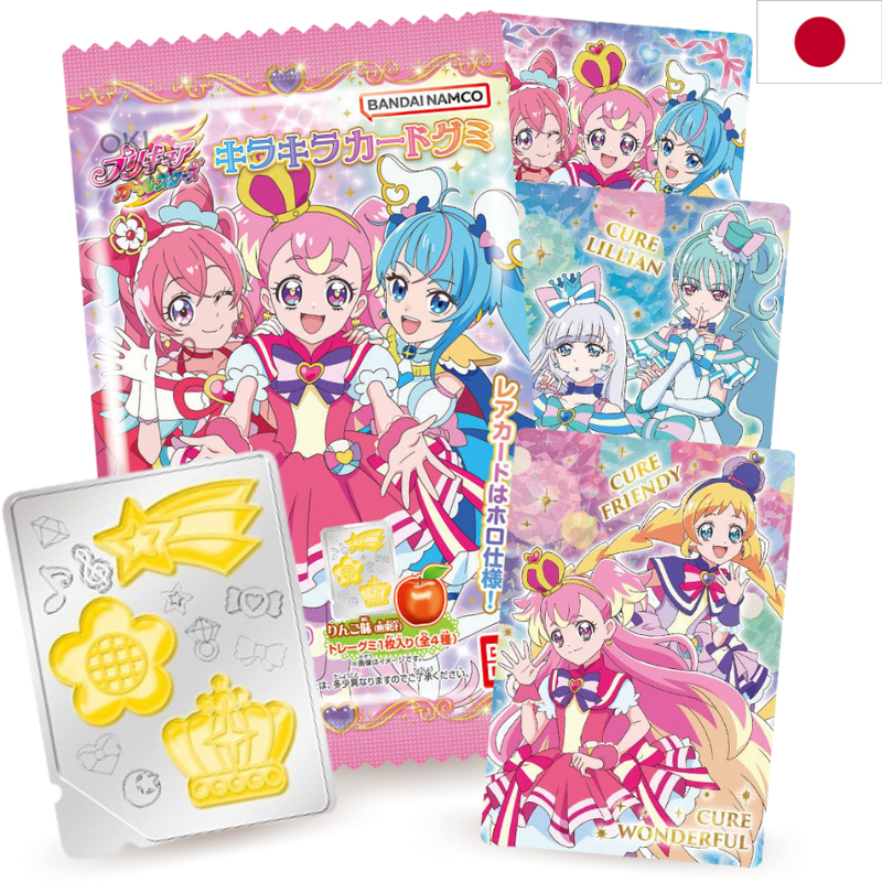BANDAI Pretty Cure All Stars Kirakira Gominolas con Tarjeta 10g