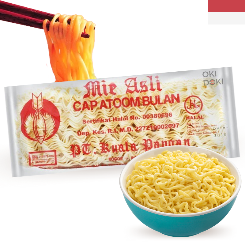 Atoom Bulan Mie Asli Fideos Instantáneos de Indonesia 200g