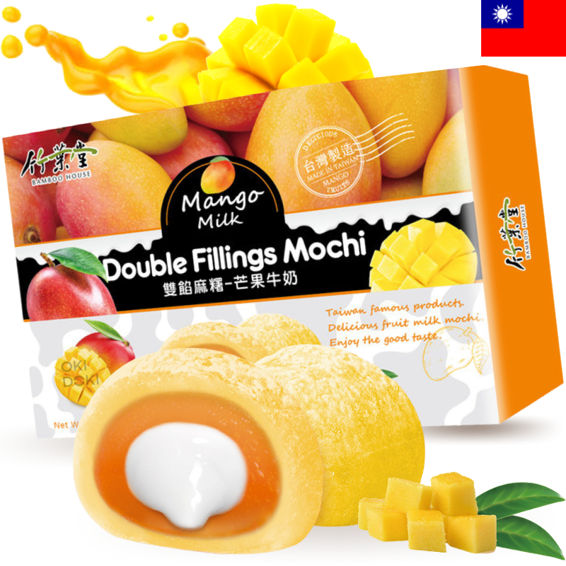 BAMBOO HOUSE Mochi Doble Relleno Sabor Mango 180g