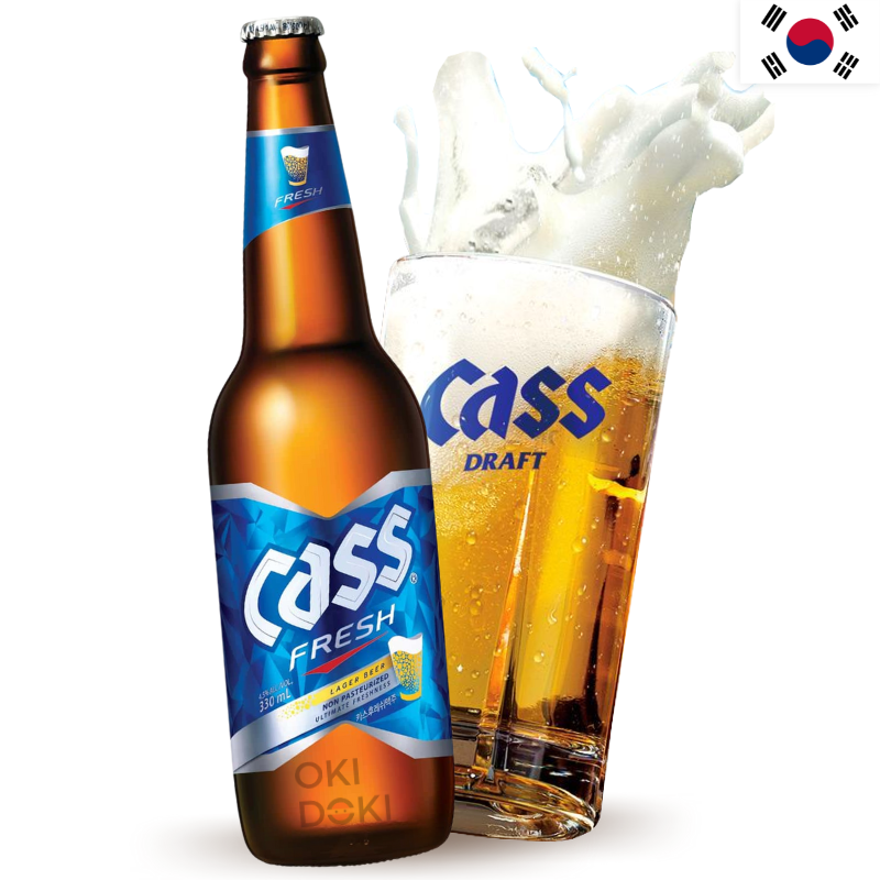 CASS Cerveza Coreana Alc. 4.5% 330ml (Botella)