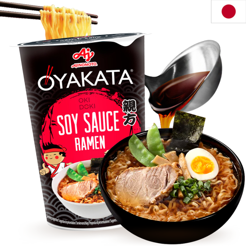 AJINOMOTO OYAKATA Cup Ramen Fideos Sabor Shoyu 63g