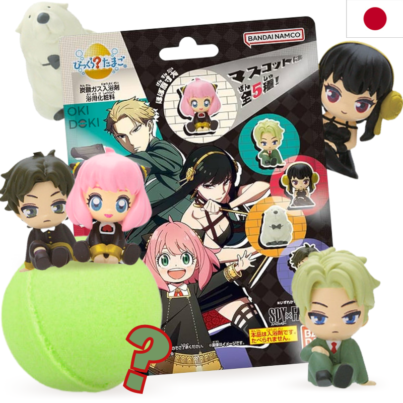 BANDAI Bikkura Tamago Spy X Family Bombas de Baño con Figura 75g
