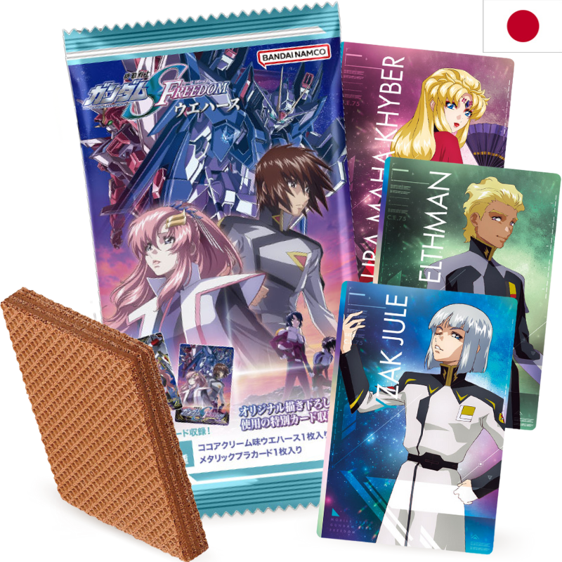 BANDAI Mobile Suit Gundam Seed Freedom Wafer con Tarjeta 15g