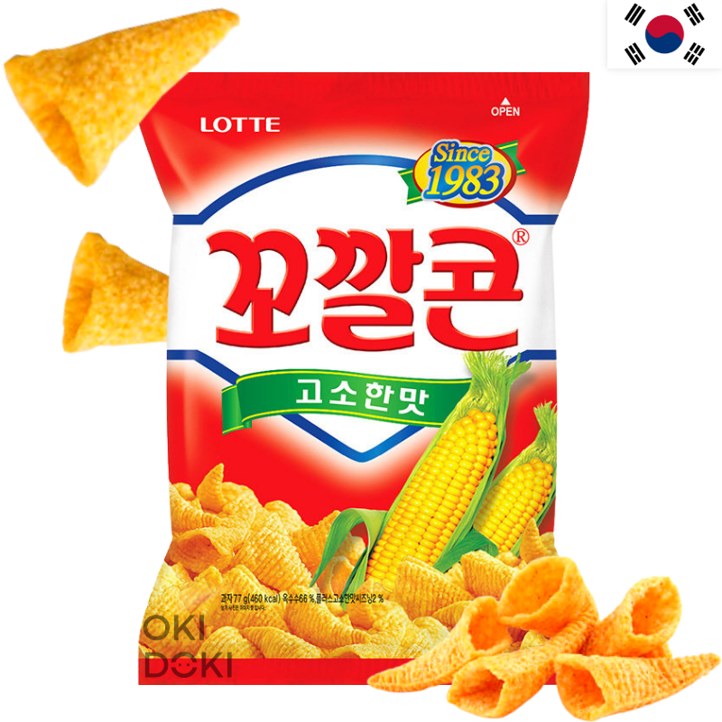 Lotte Kokal Corn Chips de Maíz Original 72g