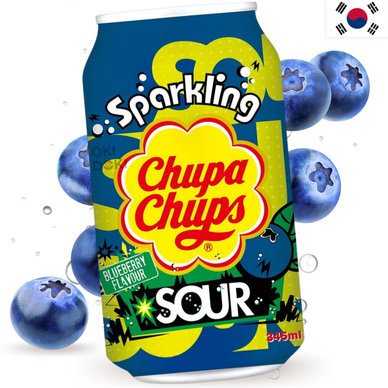 CHUPA CHUPS Soda Sabor Arándano Sour 345ml
