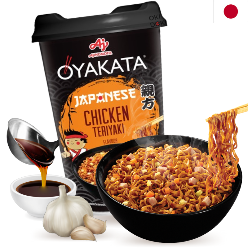 AJINOMOTO OYAKATA Cup Fideos Salteados Sabor Pollo Teriyaki Japonés 96g