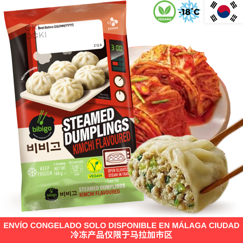CJ BIBIGO Dumplings al Vapor Xiaolongbao Kimchi Vegano 6pcs 168g