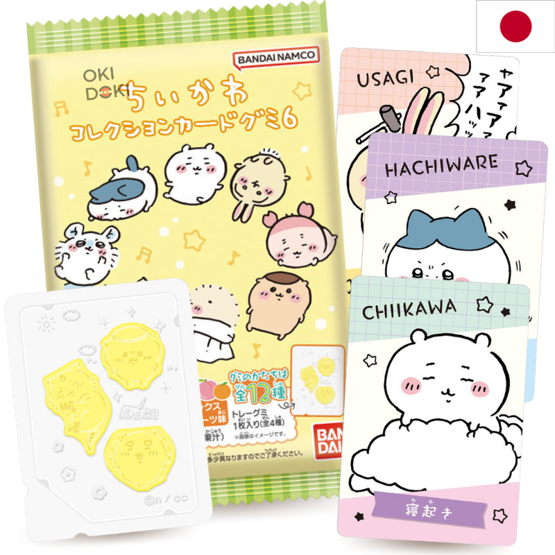 BANDAI Chiikawa Gominolas con Tarjeta Coleccionable 10g