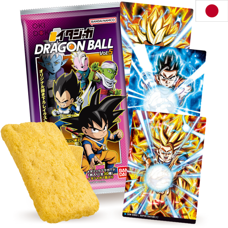 BANDAI Itajyaga Dragon Ball Vol.5 Galleta Arroz con Tarjeta 7g