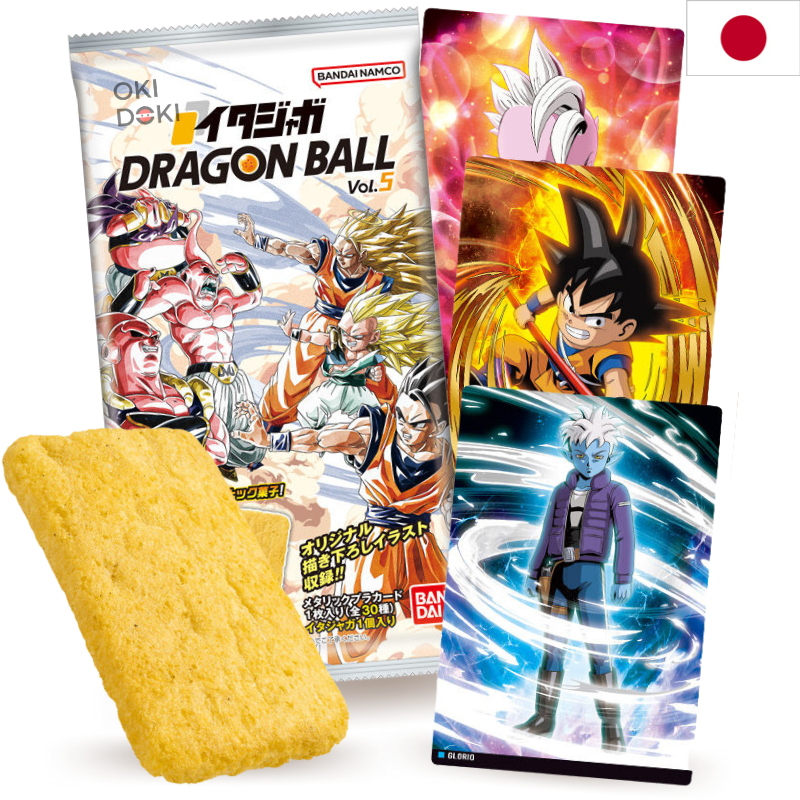 BANDAI Itajyaga Dragon Ball Vol.5 Galleta Arroz con Tarjeta 7g