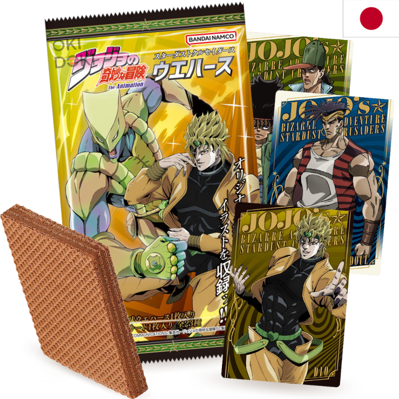BANDAI Jojo’s Adventure Stardustcrusaders Wafer y Tarjeta 15g