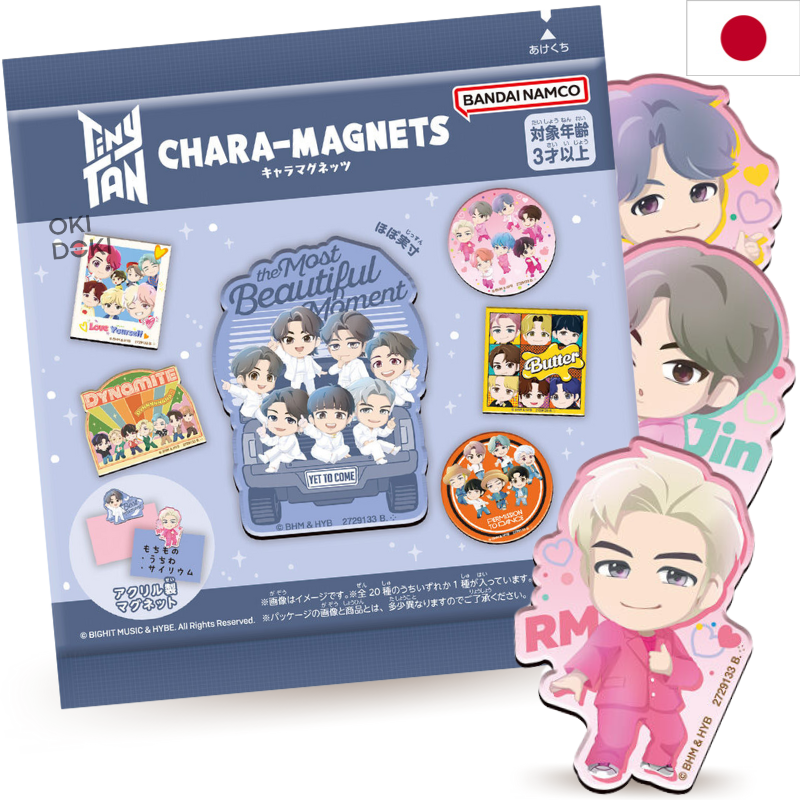 BANDAI BTS Tiny Tan Chicle con Imán Coleccionable 1ud