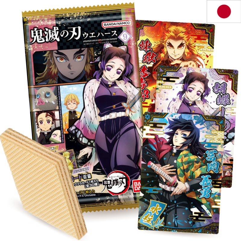 BANDAI Demon Slayer Kimetsu No Yaiba 9 Wafer con Tarjeta 14g
