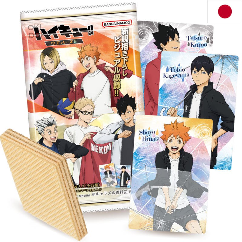 BANDAI Haikyuu Wafer con Tarjeta Coleccionable 14g