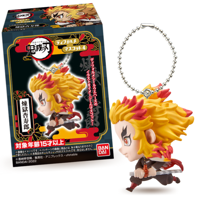 Bandai Demon Slayer Deformation Llavero de Figura Kyojuro Rengoku 30g