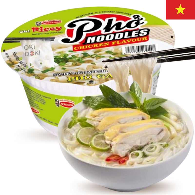 Acecook Bowl Fideos de Arroz Sabor Pollo Pho Ga 71g
