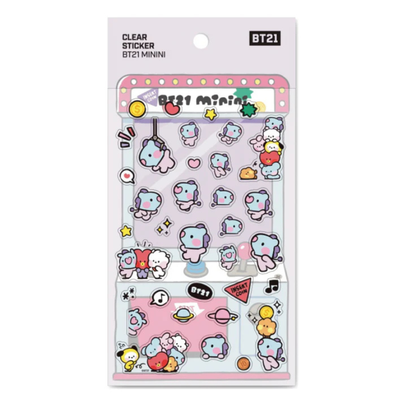 BT21 Pegatinas Transparentes Mang